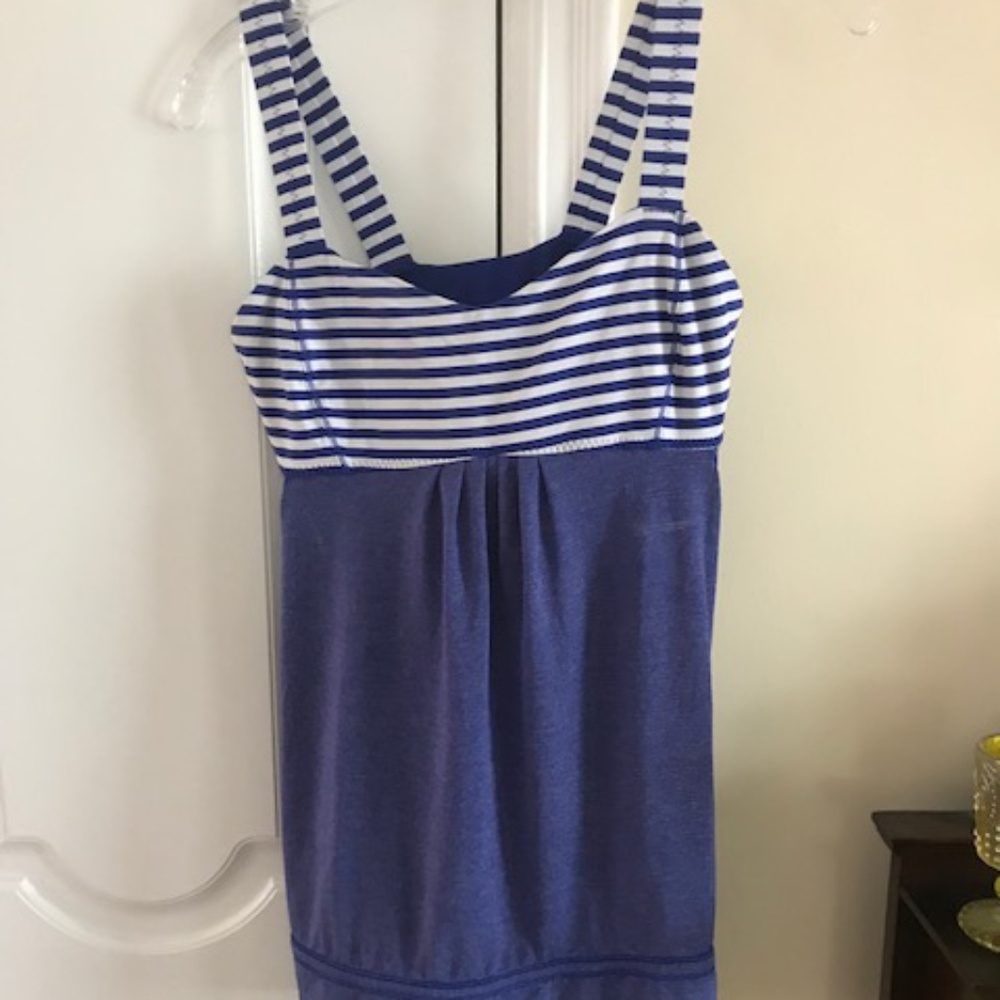 Lululemon Purple & White Tank